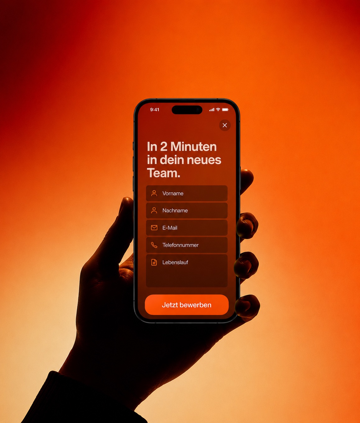 Bewerbung in zwei Minuten über das Handy